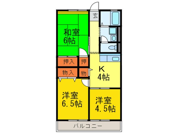 エスティハイムの物件間取画像